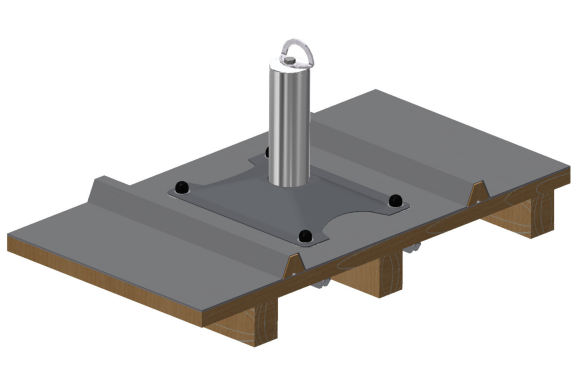 Poste Anclaje Absorbedor Zinc Tablero